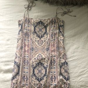 Lulus Tie Strap Mini Dress